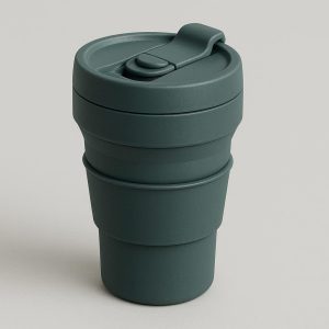 15 Insulated Collapsible Travel Mug with Leak Proof Locking Lid