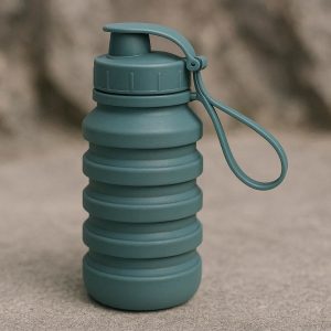 9 Collapsible Silicone Water Bottle Leak Proof for Hiking Travel